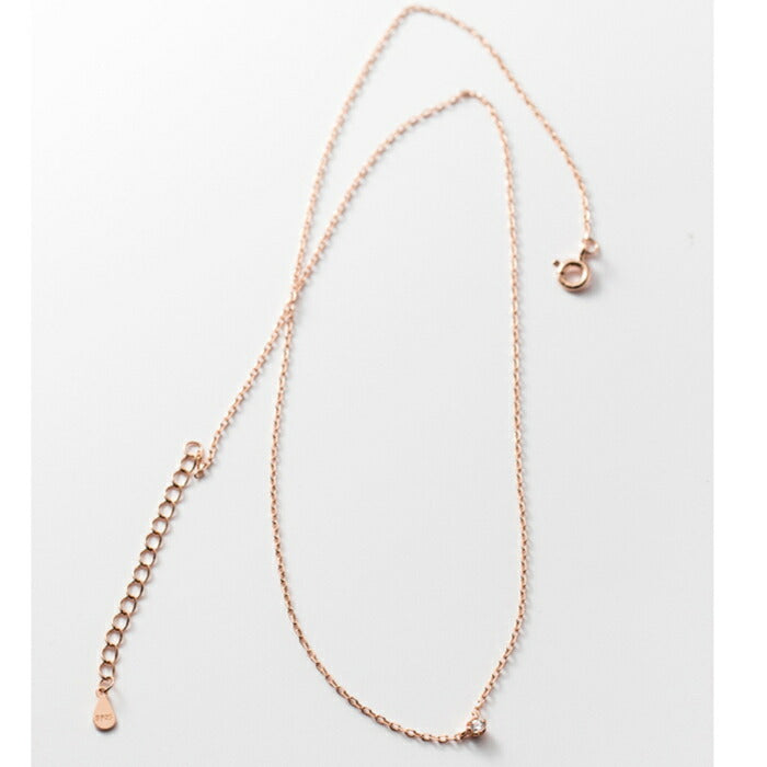 ネックレス レディース シルバー925 Silver925 キュービックジルコニア シルバーネックレス シルバー ゴールド ローズゴールド RYS 送料無料 ギフト 誕生日 プレゼント バレンタイン 彼女 妻