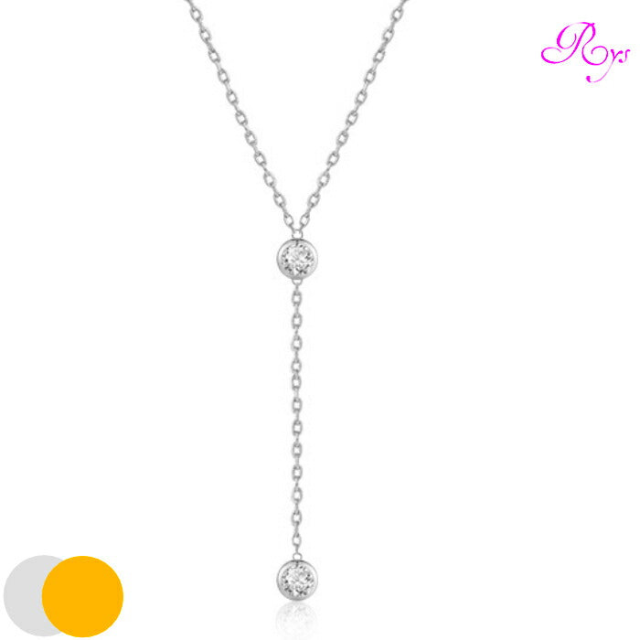 ネックレス レディース シルバー925 Silver925 キュービックジルコニア シルバーネックレス シルバー ゴールド RYS 送料無料 ギフト 誕生日 プレゼント バレンタイン 彼女 妻