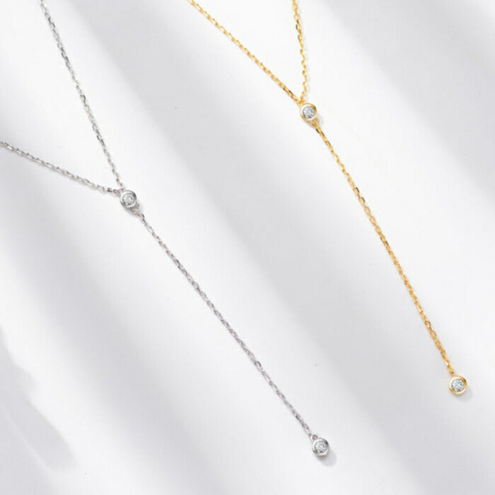 ネックレス レディース シルバー925 Silver925 キュービックジルコニア シルバーネックレス シルバー ゴールド RYS 送料無料 ギフト 誕生日 プレゼント バレンタイン 彼女 妻