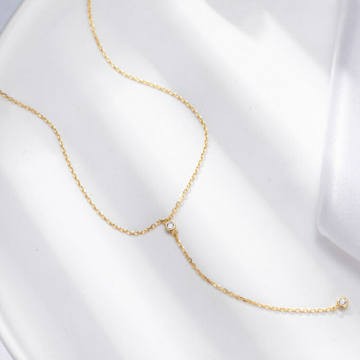 ネックレス レディース シルバー925 Silver925 キュービックジルコニア シルバーネックレス シルバー ゴールド RYS 送料無料 ギフト 誕生日 プレゼント バレンタイン 彼女 妻