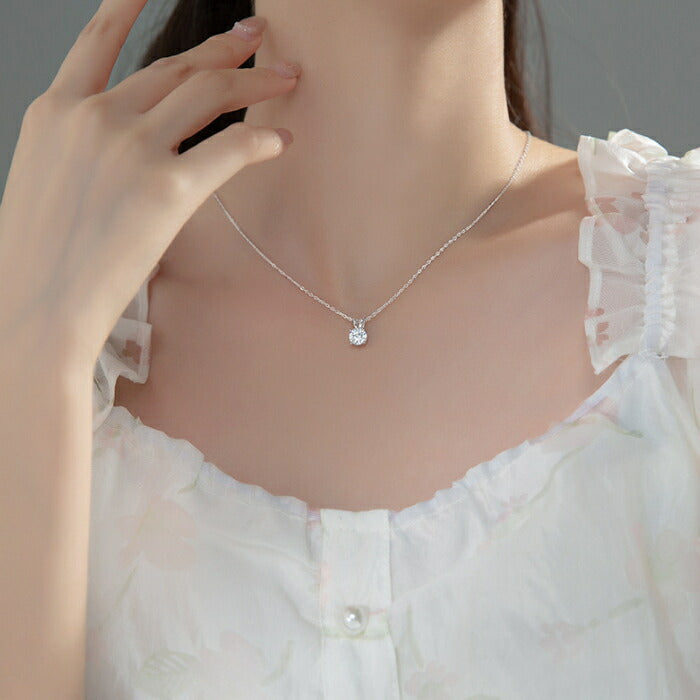 ネックレス レディース シルバー925 Silver925 キュービックジルコニア シルバーネックレス シルバー ゴールド RYS 送料無料 ギフト 誕生日 プレゼント バレンタイン 彼女 妻