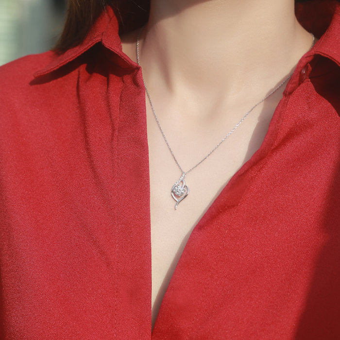 【ギフト対応】 ネックレス レディース Silver925 モアッサナイト シルバーネックレス シルバー RYS 送料無料 ギフト 誕生日 プレゼント バレンタイン 彼女 妻