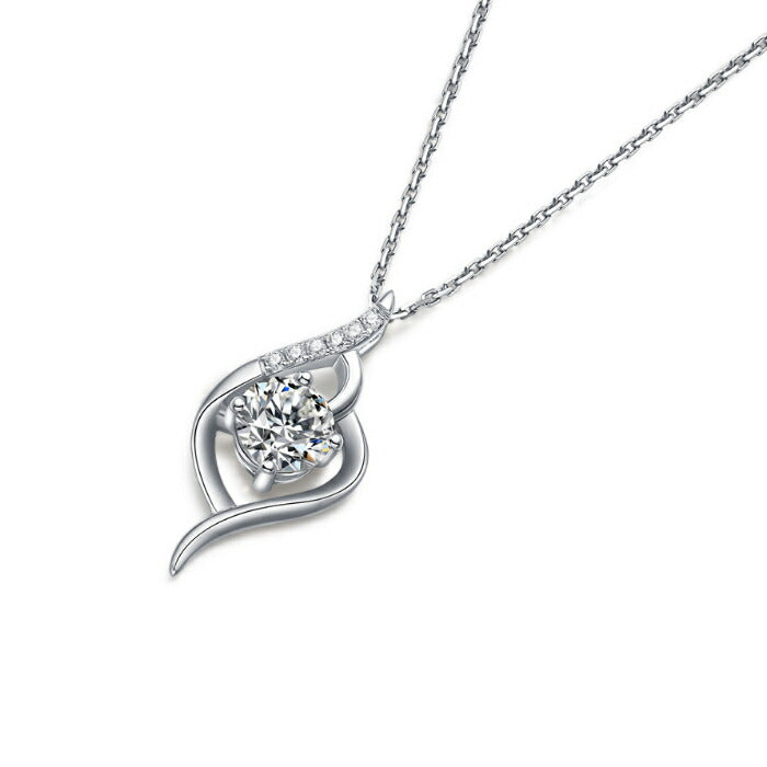 【ギフト対応】 ネックレス レディース Silver925 モアッサナイト シルバーネックレス シルバー RYS 送料無料 ギフト 誕生日 プレゼント バレンタイン 彼女 妻