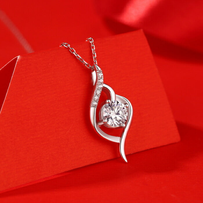 【ギフト対応】 ネックレス レディース Silver925 モアッサナイト シルバーネックレス シルバー RYS 送料無料 ギフト 誕生日 プレゼント バレンタイン 彼女 妻