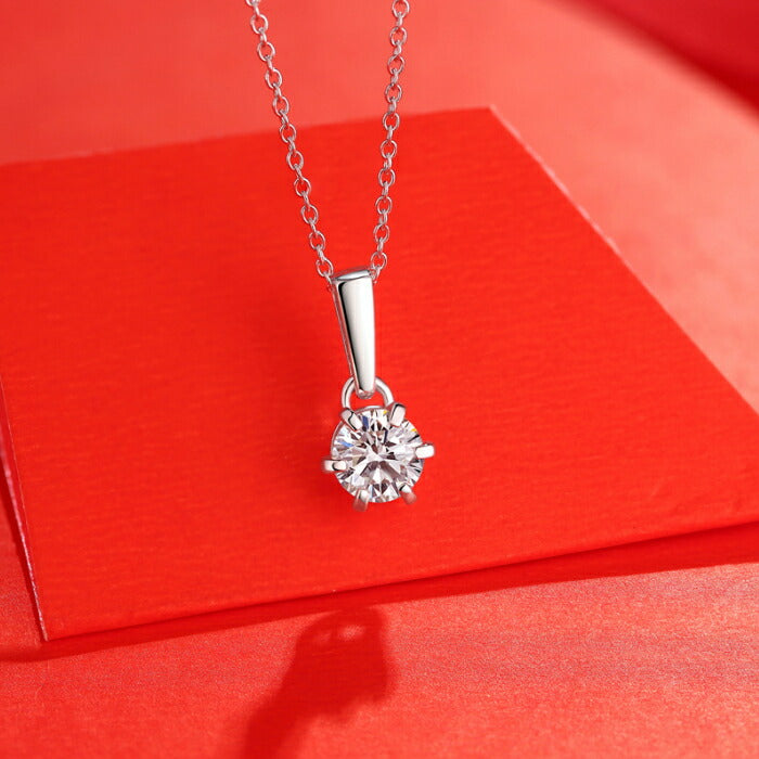 【ギフト対応】 ネックレス レディース Silver925 モアッサナイト シルバーネックレス シルバー RYS 送料無料 ギフト 誕生日 プレゼント バレンタイン 彼女 妻