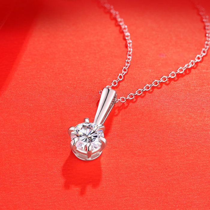 【ギフト対応】 ネックレス レディース Silver925 モアッサナイト シルバーネックレス シルバー RYS 送料無料 ギフト 誕生日 プレゼント バレンタイン 彼女 妻